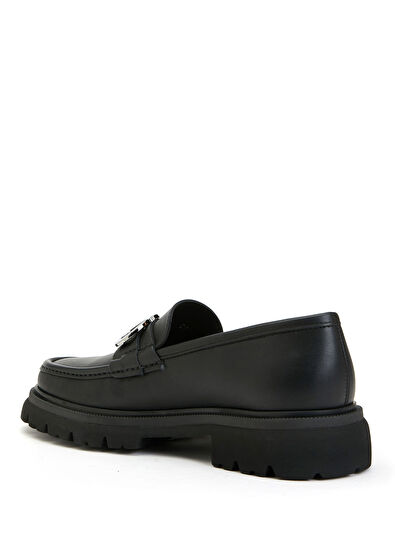 Siyah Erkek Deri Loafer - Görsel 5