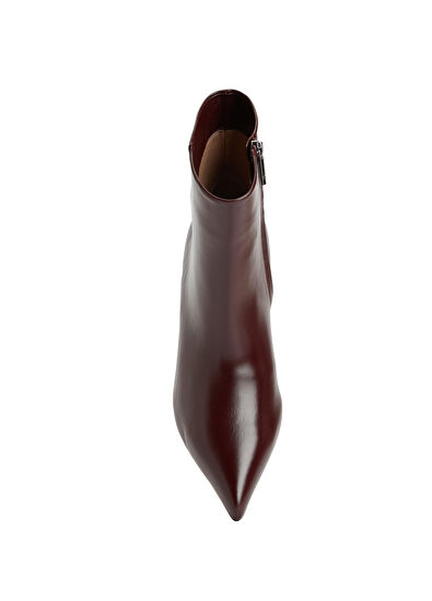 Beymen Club Burgundy Women's Leather Boots - 4