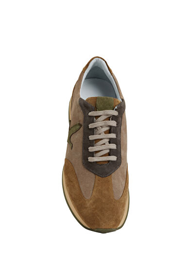 Beymen Club Camel Kaz Logolu Erkek Deri Sneaker - 4