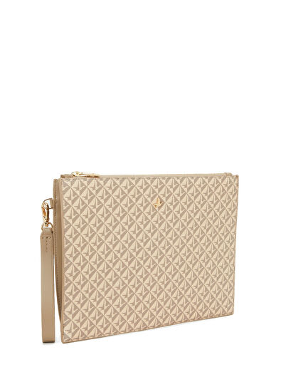 Beymen Club Monogram Camel Women's Hand Portfolio - 3