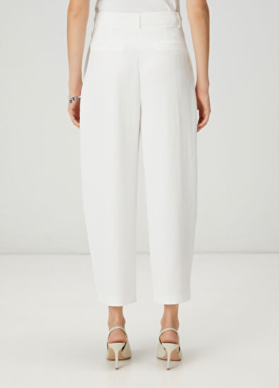 Beymen Club Kırık Beyaz Pileli Pantolon - 6