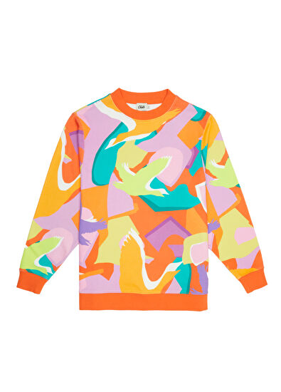 Beymen Club Colorblocked Desenli Sweatshirt - 7