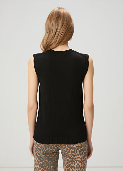 Beymen Club Siyah Kolsuz Triko - 4