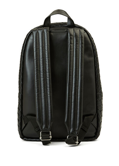 Siyah Erkek Deri Sırt Çantası - Görsel 6
