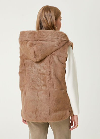 Beymen Club Bej Kapüşonlu Çift Taraflı Yelek - 6