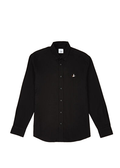 Beymen Club Comfort Fit Black Brass Textured Shirt - 5