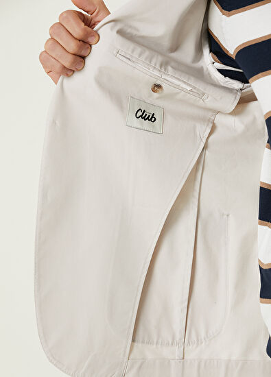 Beymen Club Ecru Poplin Coat - 9