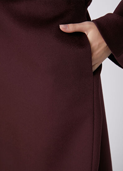 Beymen Club Plum Wool Coat - 7