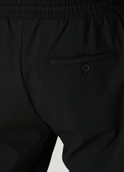 Academia Siyah Beli Kordonlu Pantolon - 5