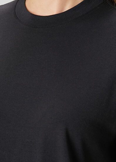 Skims Relaxed Siyah T-shirt - 5