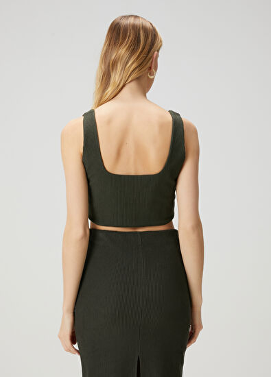 Beymen Club Koyu Haki Cropped Atlet - 5