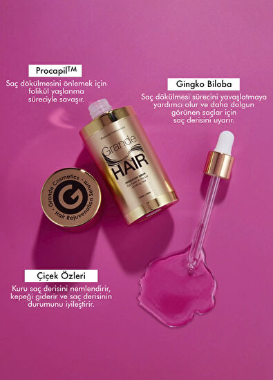 Grande Cosmetics Hair Enhancing Güçlendirici Saç Serumu 40 ml - 4