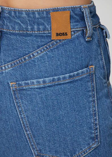 Boss Lyris Mavi Flared Jean Pantolon - 5