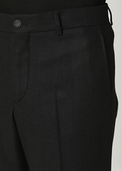 Beymen Club Siyah Klasik Kaşe Pantolon - 4