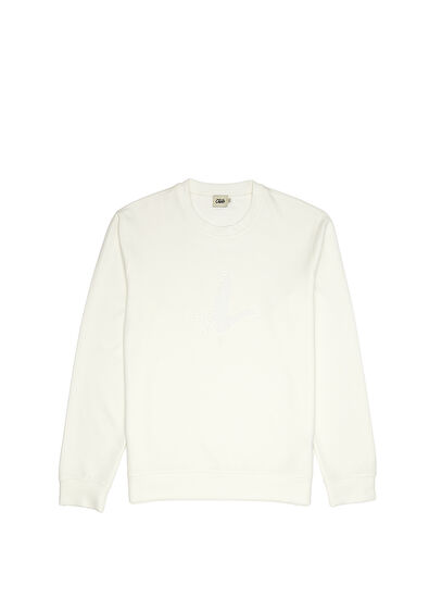 Beymen Club Kırık Beyaz Logo Detaylı Sweatshirt - 7