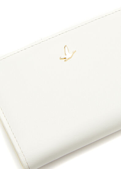 Beymen Club Small White Logo Women's Leather Wallet - 5