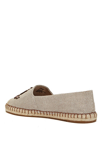 Cameryn Naturel Logo Detaylı Kadın Espadril - Görsel 4