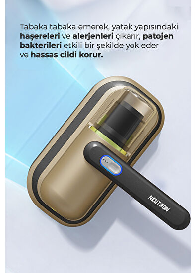 Neutron Anti Alerjen UV Işınlı Şarjlı Yatak ve Koltuk El Süpürgesi - 4