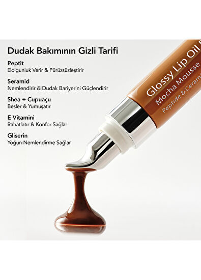 Aurelia Genève Mocha Mousse Glossy Lip Oil Balm - 5