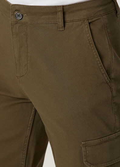 Beymen Club Khaki Cargo Shorts - 4