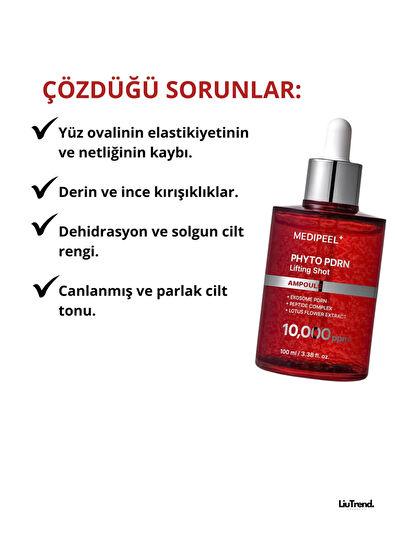 MEDIPEEL Phyto Exosome PDRN Lifting Shot Ampoule PDRN'li Peptid Lifting Yaşlanma Karşıtı Ampul 100 ml - 4