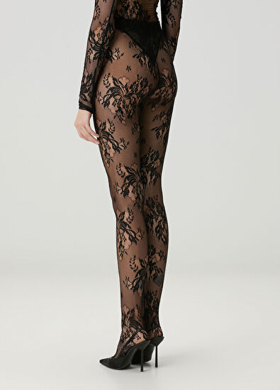 Wardrobe Nyc Black Lace Leggings - 4