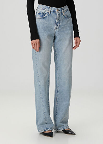 Mavi Straight Leg Jean Pantolon - Görsel 4