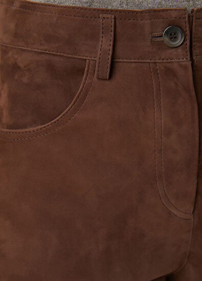 Beymen Club Vizon Cigarette Deri Pantolon - 5