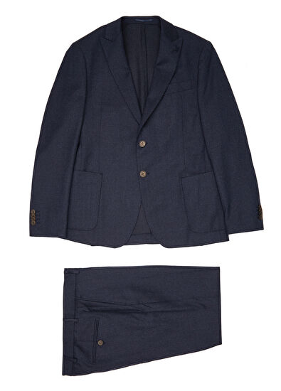 Beymen Club Navy Blue Wool Suit - 11
