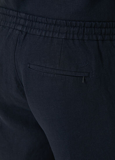 Beymen Club Lacivert Keten Şort - 5