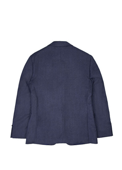 Beymen Club Drop 6 Navy Blue Wool Flannel Suit - 6