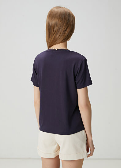Beymen Club Lacivert Modal T-shirt - 4
