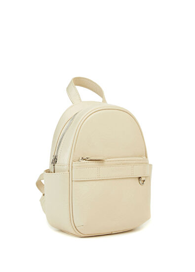 Bej Kadın Sırt Çantası - Görsel 4