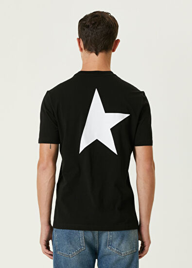 Golden Goose Siyah Logo Baskılı T-shirt - 4