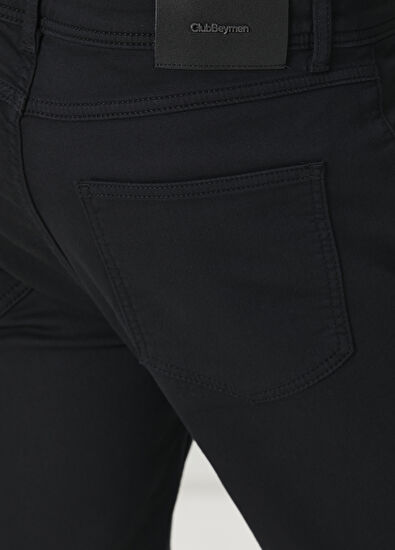 Beymen Club Slim Fit Siyah Stretch Non Denim Pantolon - 5