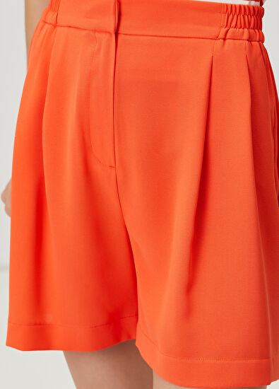 Beymen Club Turuncu Pile Detaylı Şort - 5