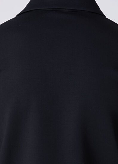 Beymen Club Comfort Fit Black Polo Interlock Sweatshirt - 7