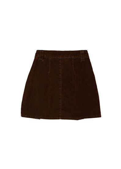 Beymen Club Brown Pleated Mini Skirt - 6