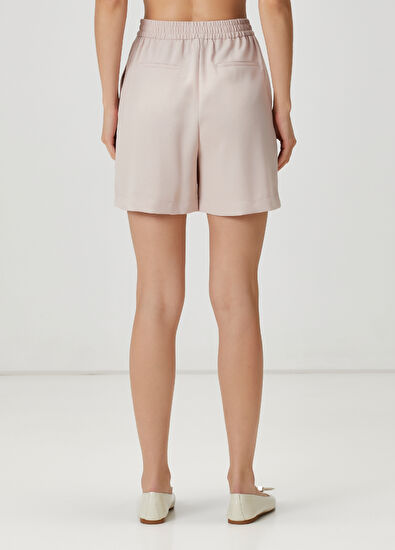 Beymen Club Light Beige Pleated Shorts - 4
