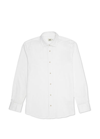 Beymen Club Slim Fit Beyaz Stretch Supreme Gömlek - 7