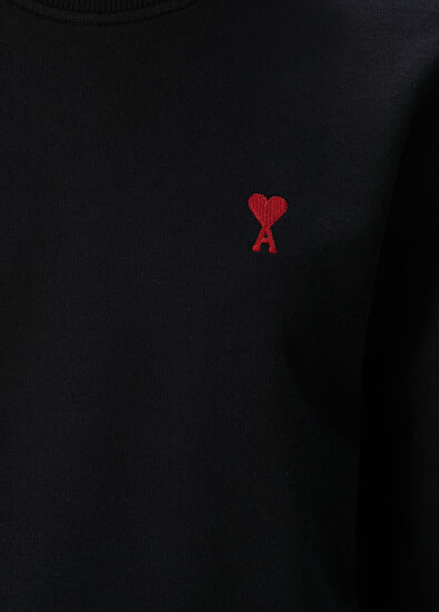 Ami Paris Black Logo Sweatshirt - 5