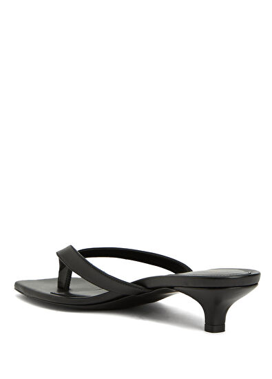 Toteme Black Women's Leather Slippers - 3