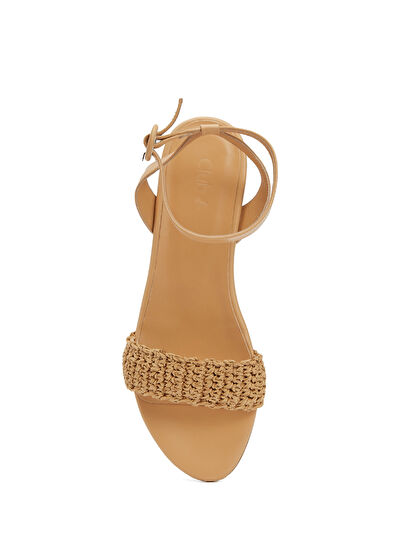 Beymen Club Nude Kadın Hasır Sandalet - 4