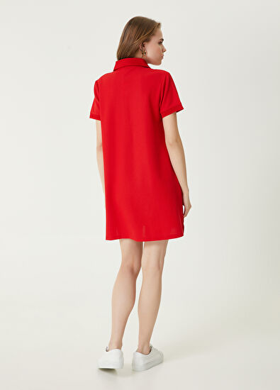 Beymen Club Kırmızı Mini Polo Elbise - 6