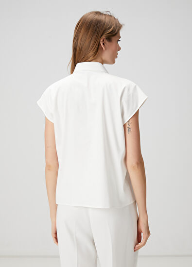 Beymen Club Beyaz Kısa Kol Gömlek - 4