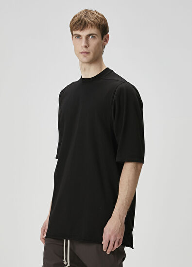 Rick Owens Black Basic T-Shirt - 3