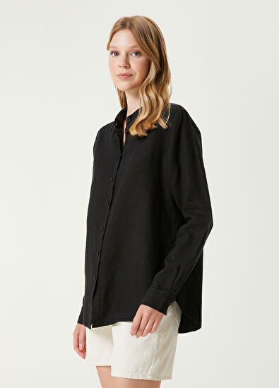 Beymen Club Siyah Keten Gömlek - 3