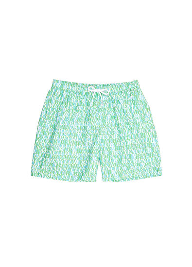 Beymen Club Mint Wavy Logo Print Swimsuit - 7