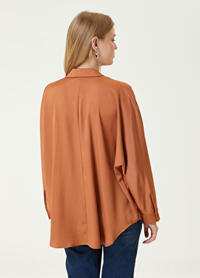 Beymen Club Kiremit Dökümlü Twill Gömlek - 6