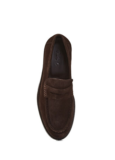 Beymen Club Kahverengi Tırtık Taban Erkek Deri Loafer - 4